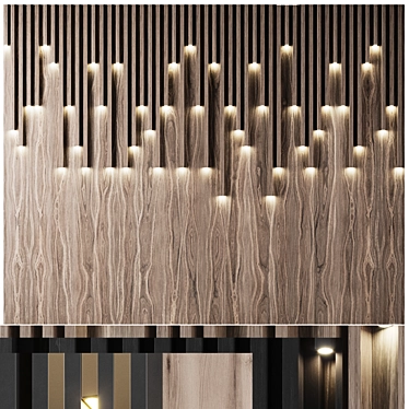 Modern Wall Panel Set 2 3D model image 1 