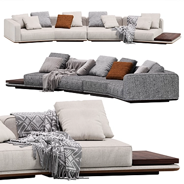 Horizonte Modular Sofa 11 Set 3D model image 1 