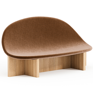 Modern Yet Cozy Nido Sofa 3D model image 1 