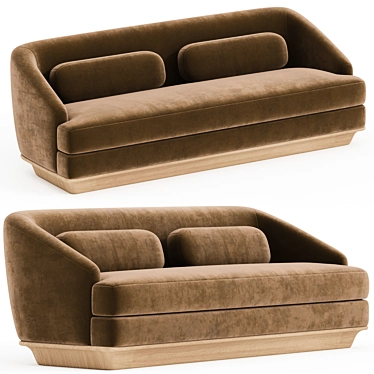 Stylish and Comfortable Nico Sofa. 3D model image 1 