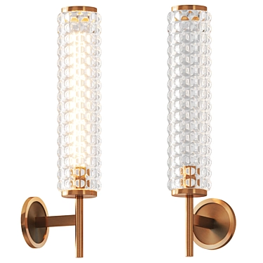 Modern LED Wall Sconce Fixture 3D model image 1 