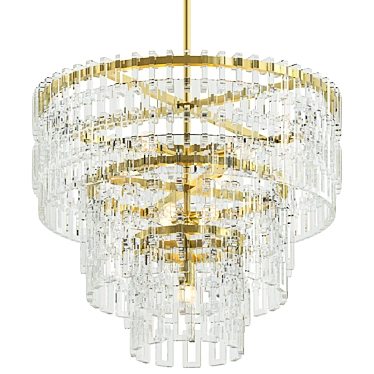 Elegant Marignan Round Chandelier 60 3D model image 1 