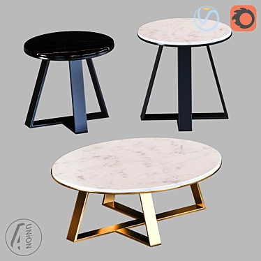 Versatile Modern Coffee Tables 3D model image 1 