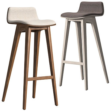 Sleek Morph Barstool: Timeless Elegance 3D model image 1 