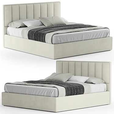 Elegant Cler Bed by Mebelroom 3D model image 1 