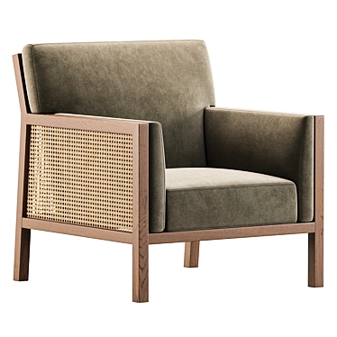 Modern Designer Cole Armchair Lux 3D model image 1 