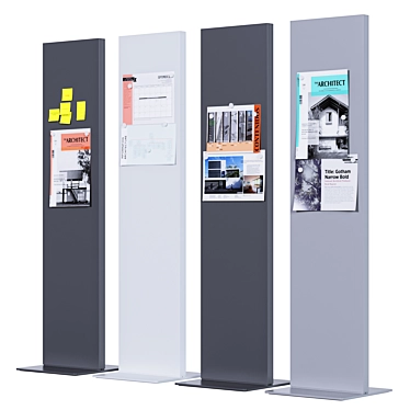 Versatile Exhibition Display Stand 3D model image 1 