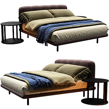 Italian Design Pixel Air Bed 3D model image 1 