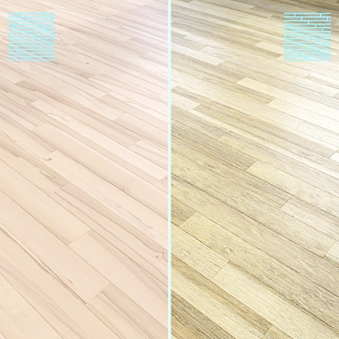 High-Quality 3D Wooden Flooring Model 3D model image 1 