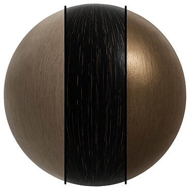 Metallic Chocolate Wood Collection Effect 3D model image 1 