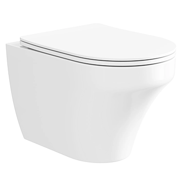 Vincea Rimless Wall-Hung Toilet 3D model image 1 