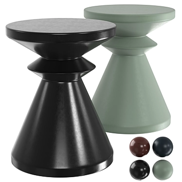 Compact Alban Side Table 3D model image 1 