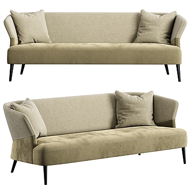 TurboSmooth Sofa 2000mm Konyshev 3D model image 1 