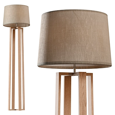 Freya Nubi FR5134-FL-01-BG PBR Floor Lamp 3D model image 1 