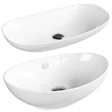 SantiLine 57 SL-1021 White Sink 3D model image 1 