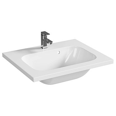 Ravak Chrome 60 White Sink 3D model image 1 