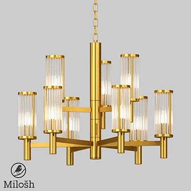 Modern MILOSH Crystal Chandelier 3D model image 1 