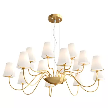 DIAFANO 758162 Pendant Chandelier 3D model image 1 