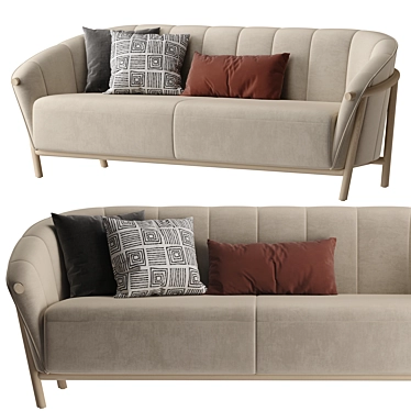 Modern Luxury Sofa 3D Model 3D model image 1 