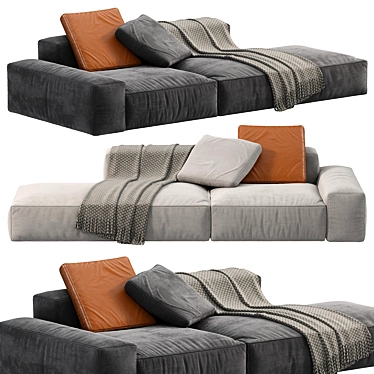 Modern BOCA NAVI Sofa Design 3D model image 1 