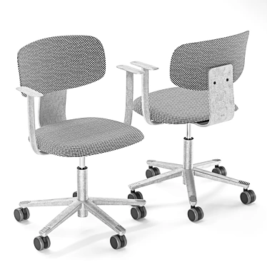 Title: Modern Flexible Office Chair 3D model image 1 