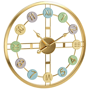 Sleek Desktop Clock Design 3D model image 1 