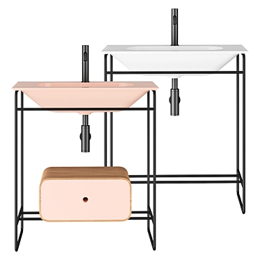 NUR ALICE Ceramica Washbasin 3D model image 1 