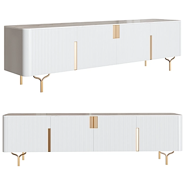 TV Stand Saronno Beige Slate TV Stand