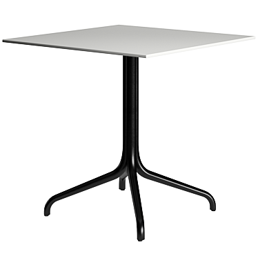 Chic Belleville Bistro Table 3D model image 1 