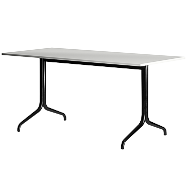 Elegant Belleville Bistro Table 3D model image 1 