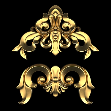 Ornament 24: 3D Max Gold 3D model image 1 