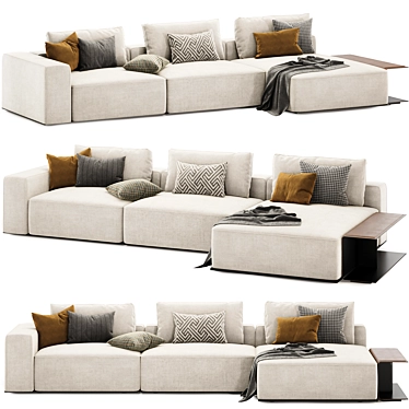 Westside Modular Sofa - Sleek and Versatile 3D model image 1 