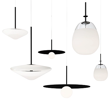 Modern LED Pendant Lamp Collection 3D model image 1 