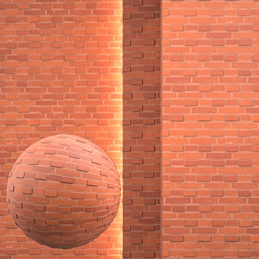 Seamless Brick Texture Set 3D model image 1 