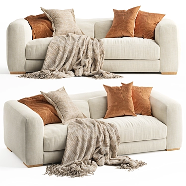 Uniqwa Mukuru Natural Sofa 3D model image 1 