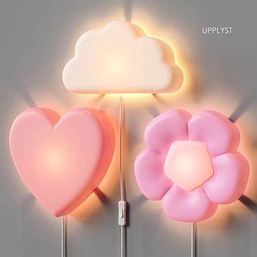 IKEA UPPLYST LED Wall Lamps 3D model image 1 