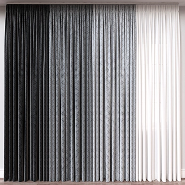 Versatile Curtain 3D Model 3D model image 1 