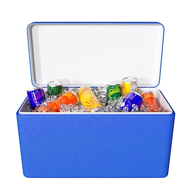 Portable Drinks Cooler Set 3D model image 1 