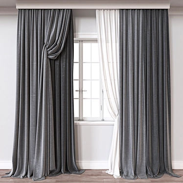 Modern Curtain 3D Models 3D model image 1 