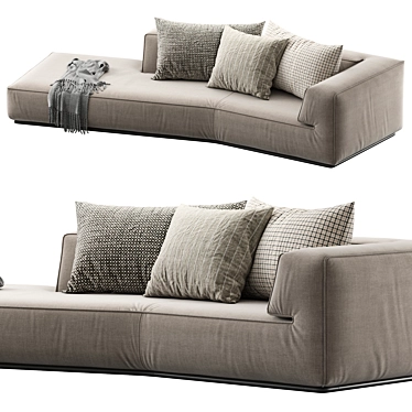 Sleek Modern Flexform PERRY Sofa 3D model image 1 