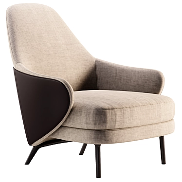 Modern Minotti Armchair 3D Model 3D model image 1 