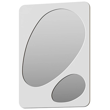 Modernist Cosmic Era Floor Mirror 3D model image 1 