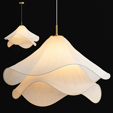 Elegant Lia Pendant Light 3D model image 1 