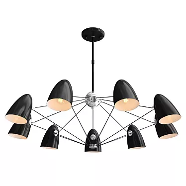 Glamourous Favourite Humpen Pendant Chandelier 3D model image 1 