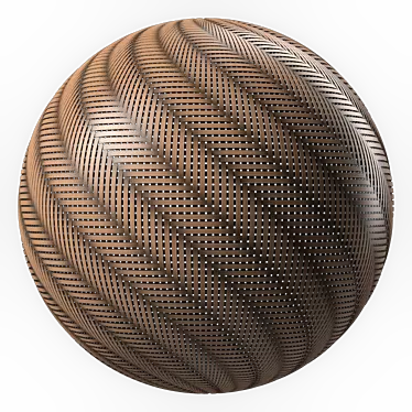 4k Wicker PBR Texture Set 3D model image 1 