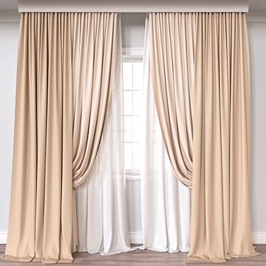 Multi-Format Curtain Model 3D model image 1 