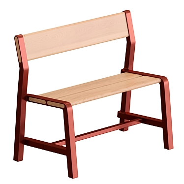 Modern Scandinavian Style Ypperling Bench 3D model image 1 