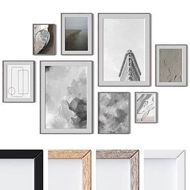 Modern Wall Art Set 3dsMax 3D model image 1 