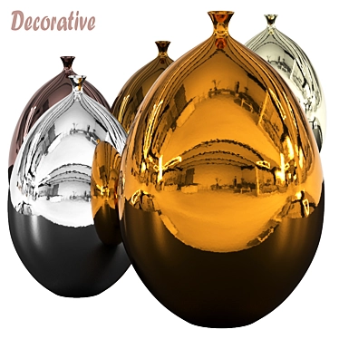 Decorative Set 2 Balls 3D model image 1 