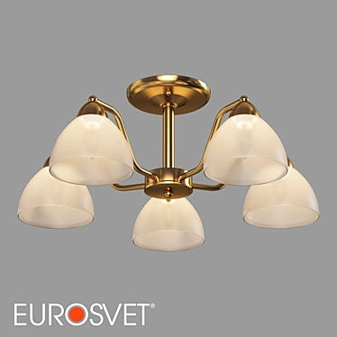 Eurosvet Carissa Ceiling Chandelier 5-Light 3D model image 1 